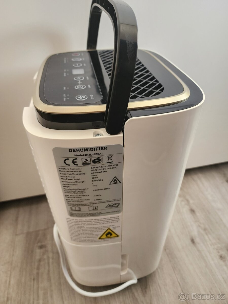 Odvlhčovač vzduchu DML-C10A1 – nový, kompletní, 12–16 L/den - 3