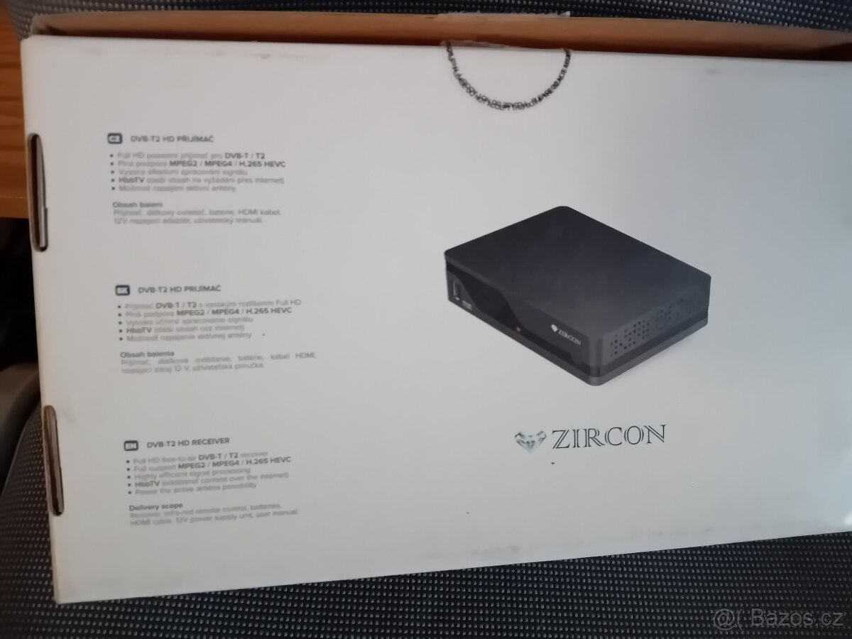 Set-top box Zircon AIR T2 s HbbTV černý - 3