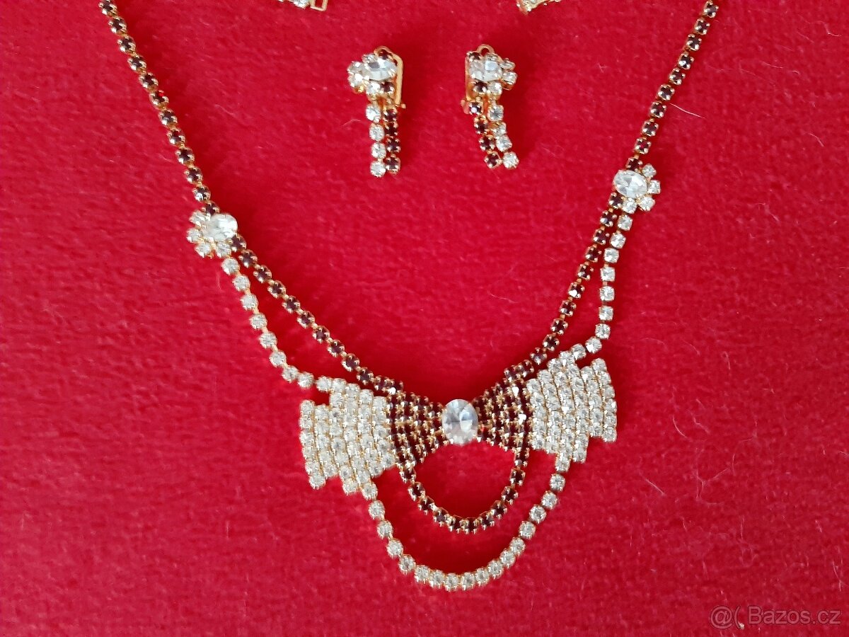 Vintage souprava originální jablonecké bižuterie - TOP STAV - 3