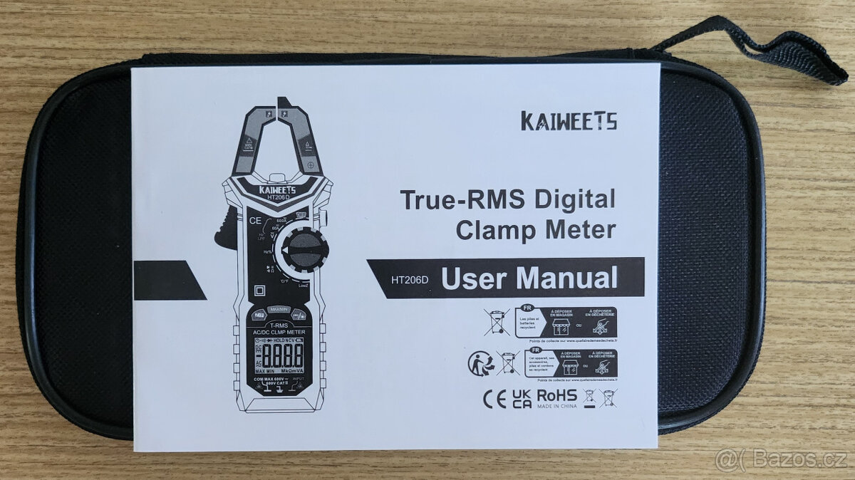 Digitální klešťový měřící přístroj HT206D - 3