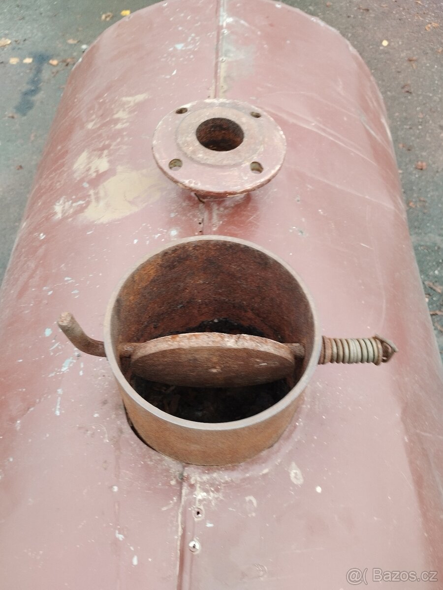 Kamna na velká polena s výměníkem - 3