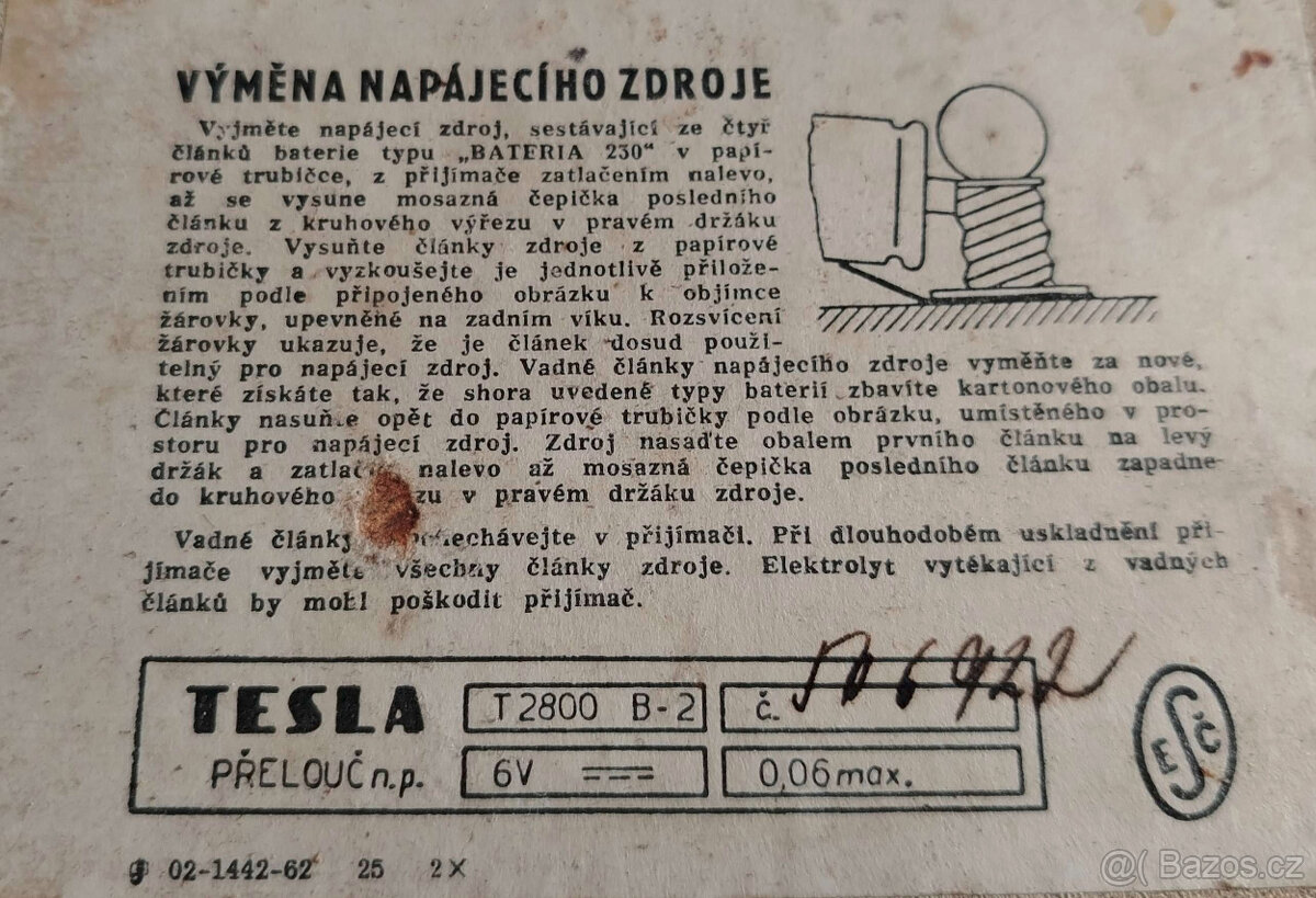 Rádio TESLA 2800 B2 - 3