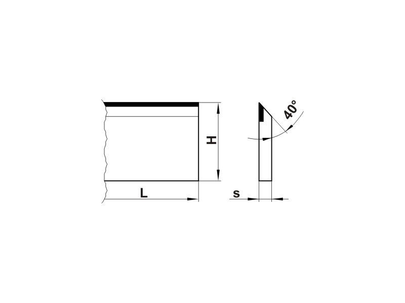 Hoblovací nůž 150x30x3 HM - 3