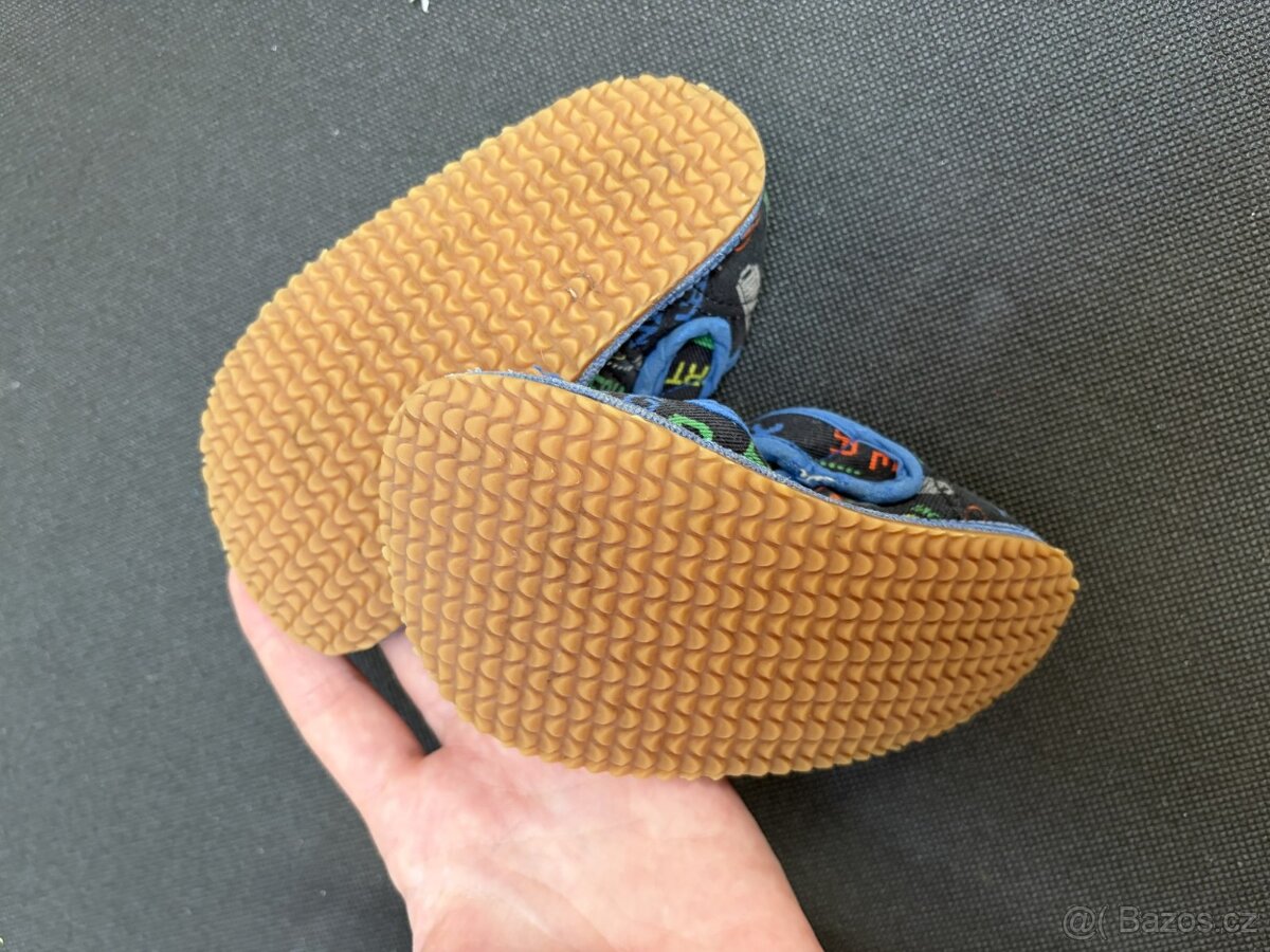 Dětské barefoot bačkory Běda vel. 26, herní motiv - 3