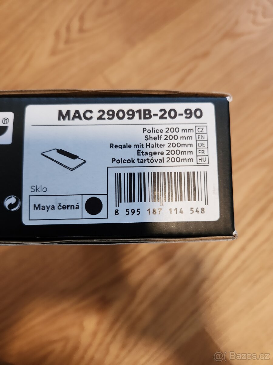 Nimco police 20cm černá - nová - 3