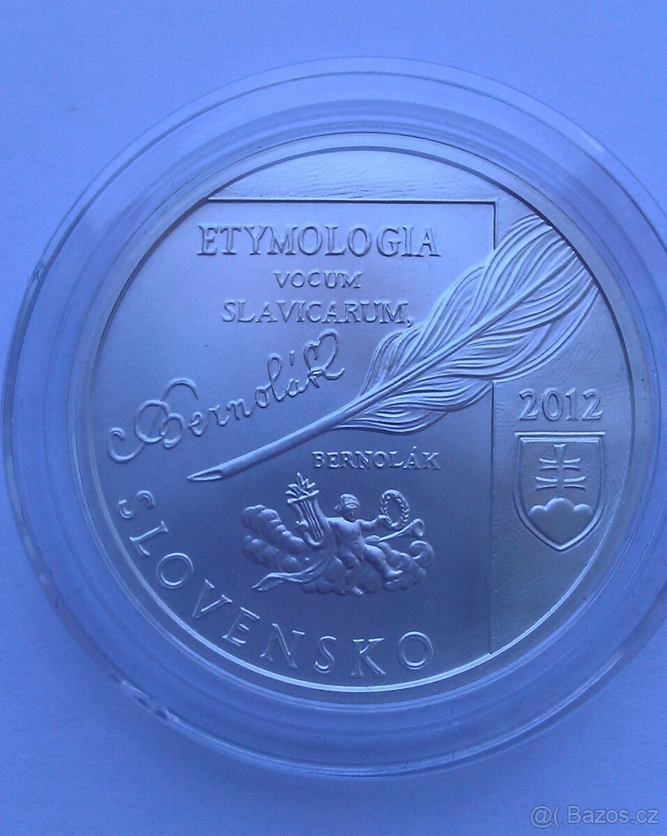 Mince 10 Euro Anton Bernolák 2012 nová hledaná 250.výročí n - 3