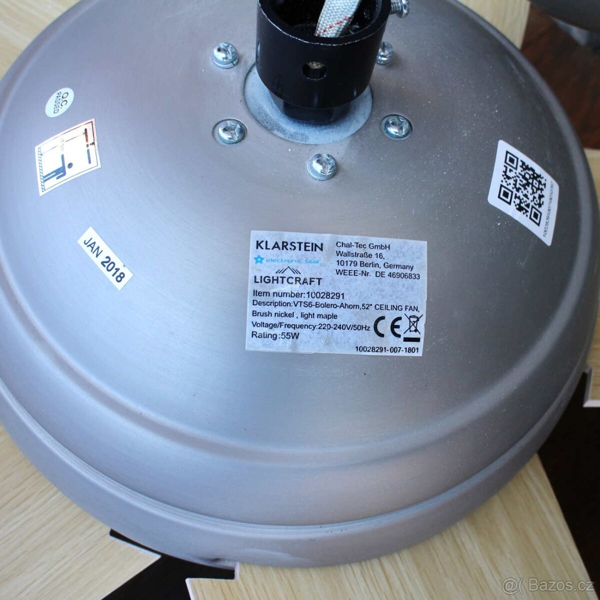 KLARSTEIN BOLERO - stropní ventilátor se svítidlem - 3