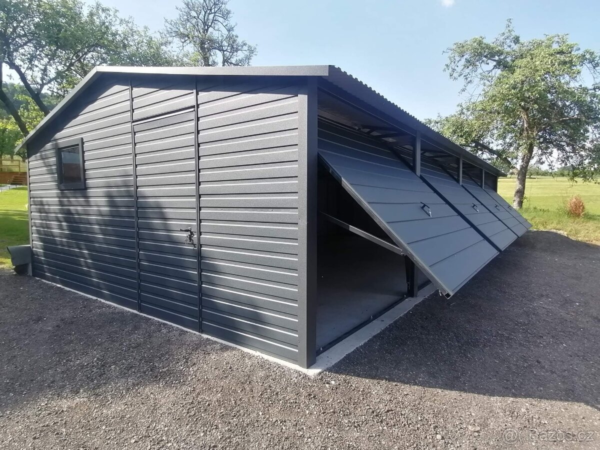 Plechová garáž 12x5m - 3
