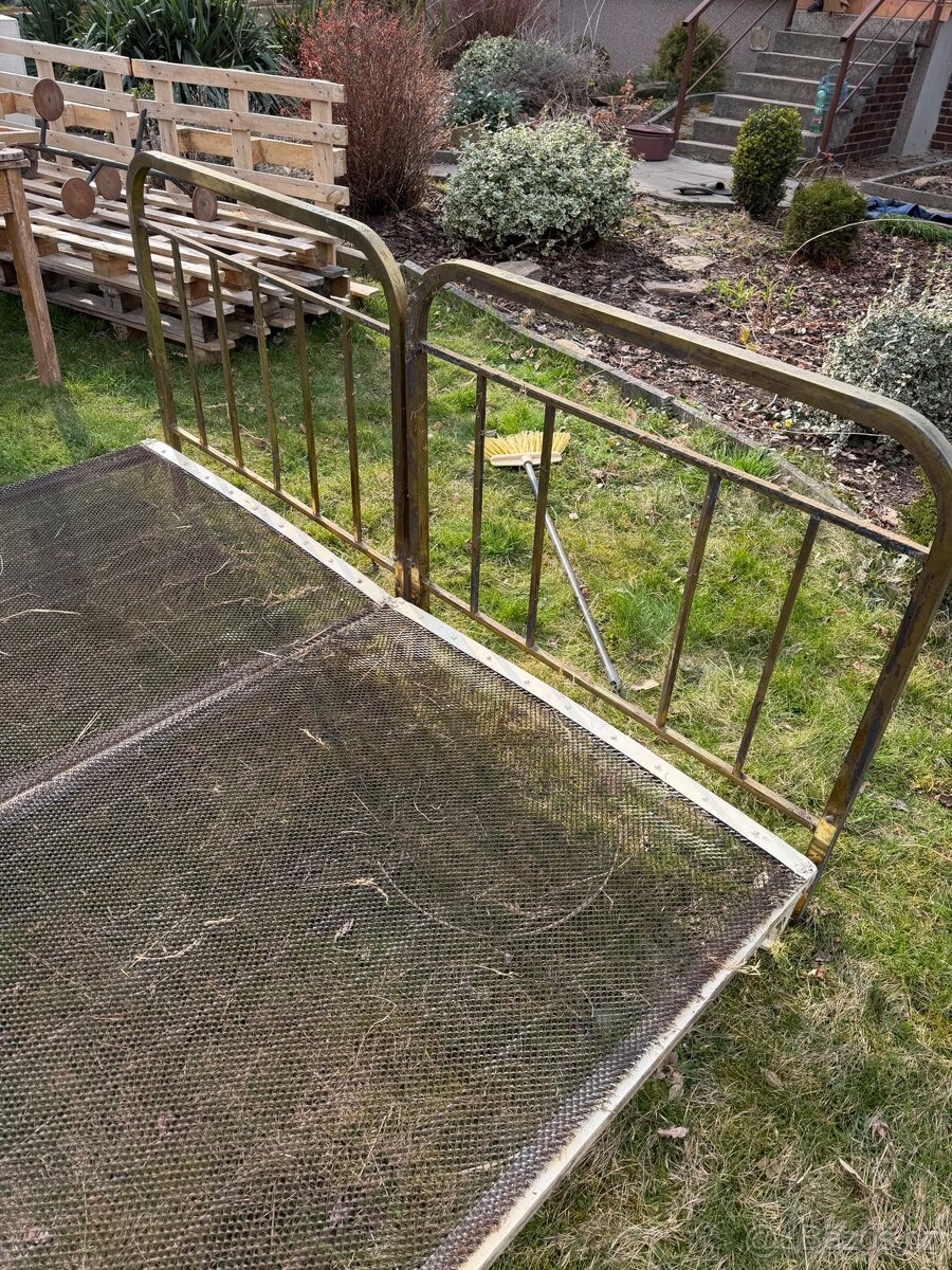 Mosazná postel 2x / manželská - 3