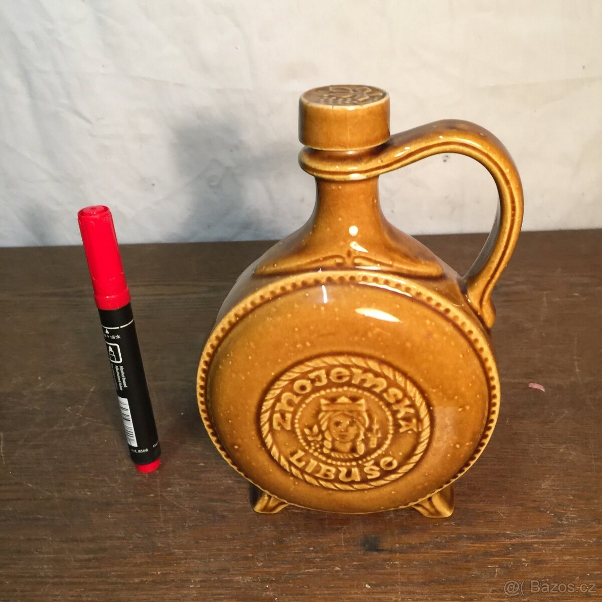 Znojmo věž lahev keramická butelka - 3