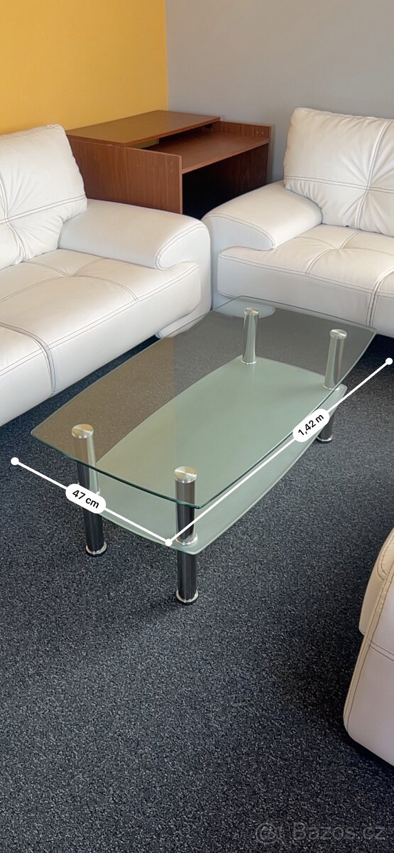 Konferenční stoleček sklěněný - 3