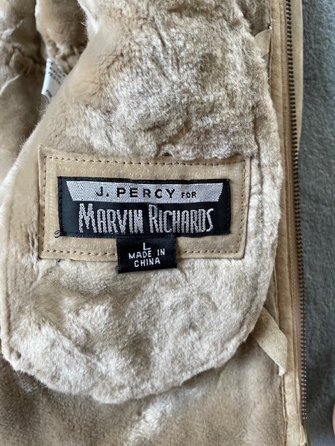 kožená bunda s kožíškem, zn. Marvin Richards, vel. L - 3