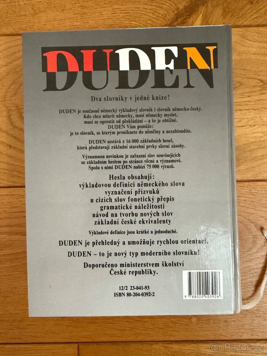 Duden německý slovník, Španělský slovník - 3