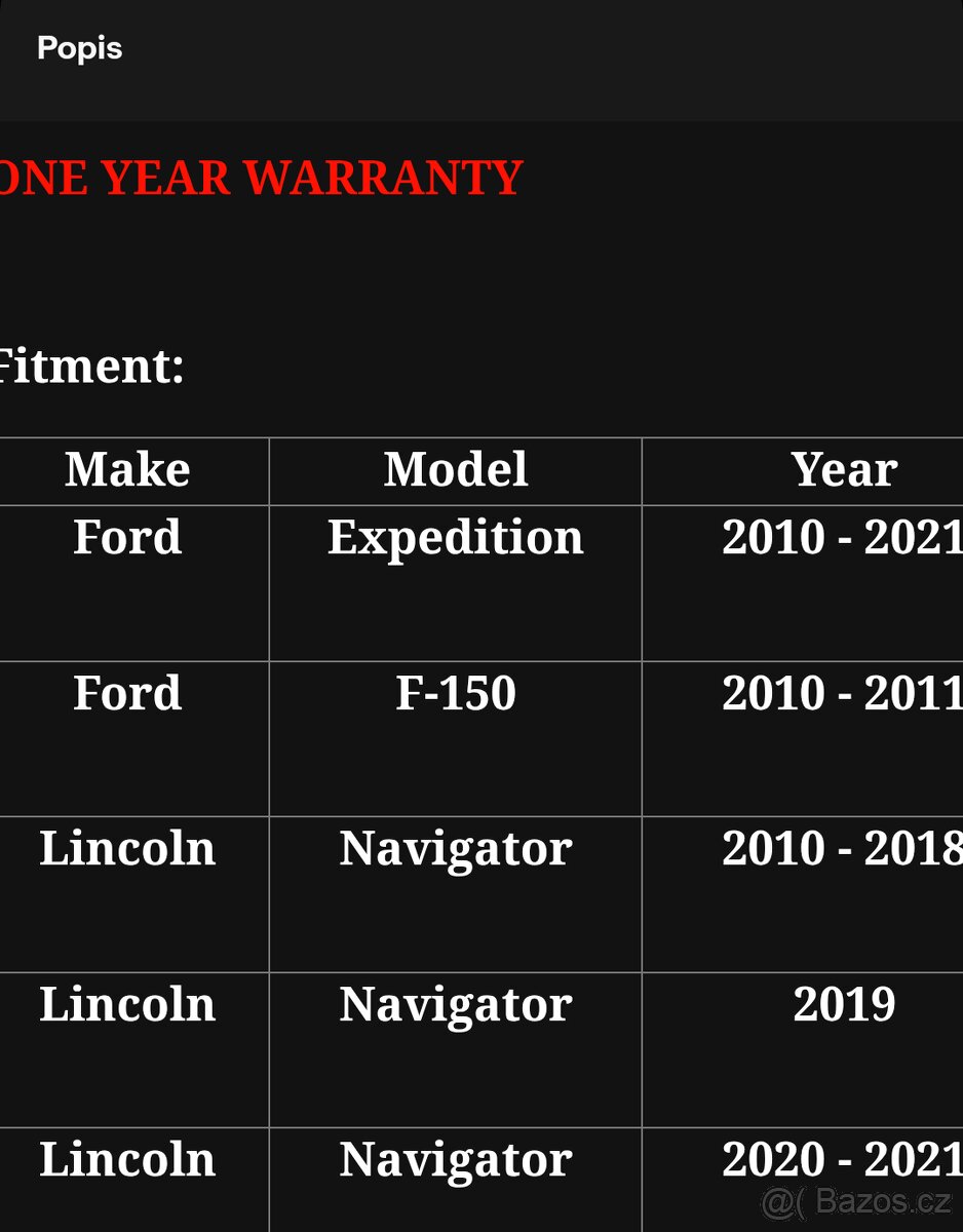 Přední brzdiče Ford Expedition, F150, Navigator