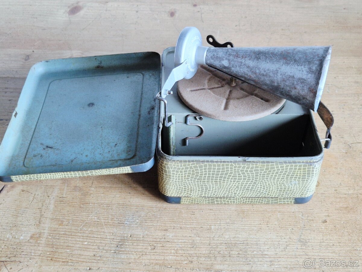 Starožitný dětský gramofon GBN Bing, 1930-40, Pingmyphone - 3