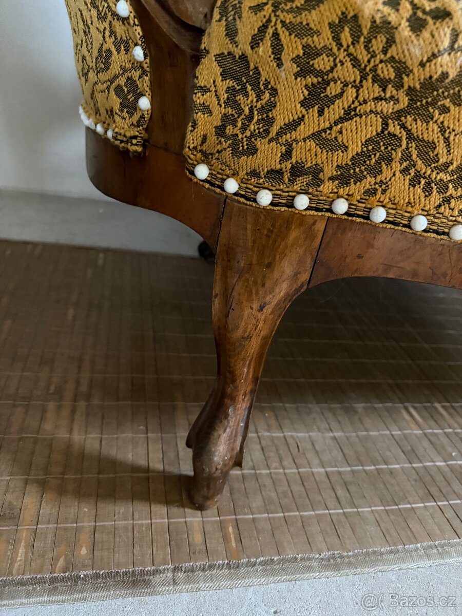 Stylové historické sofa - neorokoko/Ludvík Filip 19.st - 3