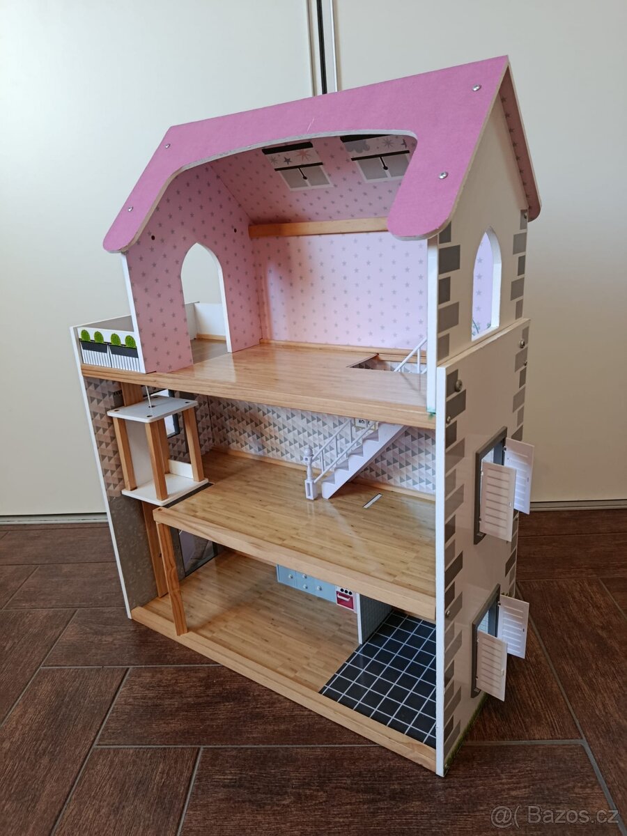 Prodám Dřevěný domeček pro panenky XXL - 3