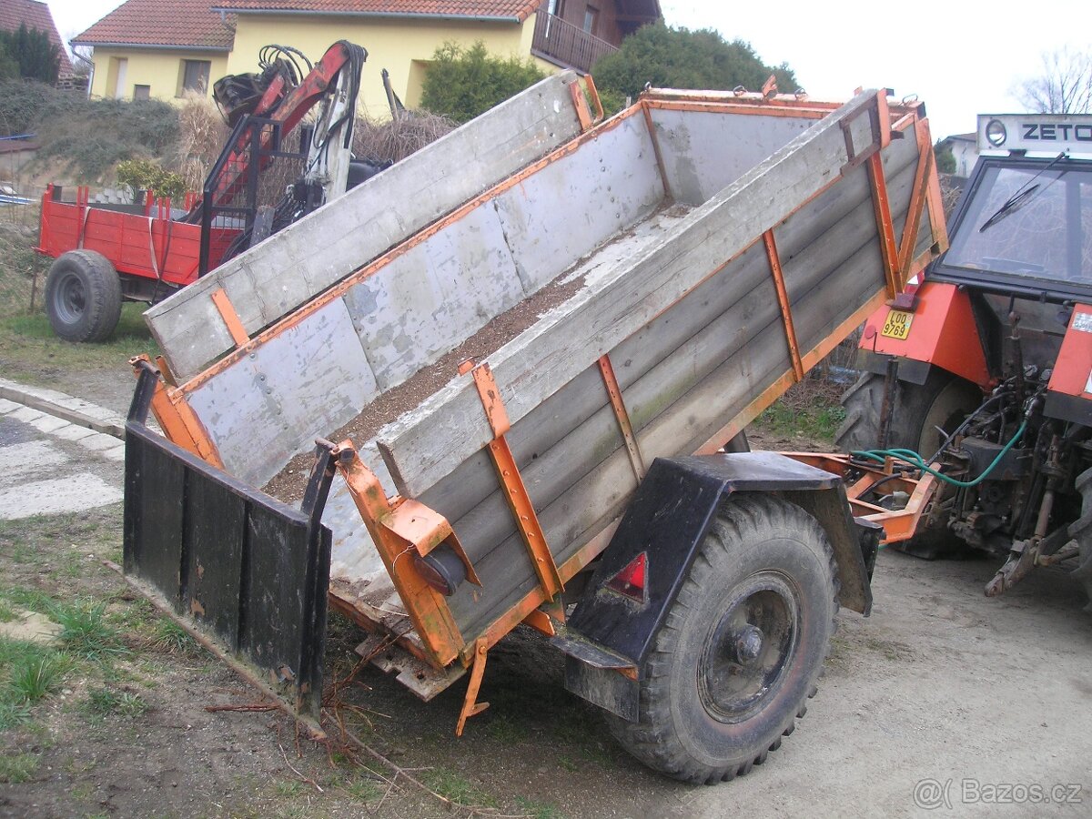 Prodám sklápěcí káru za traktor. - 3
