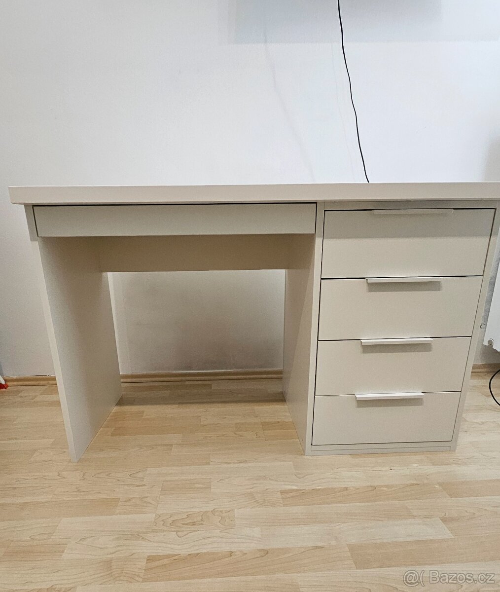 Psací stůl z bílého lamina, vyrobený na míru - 3