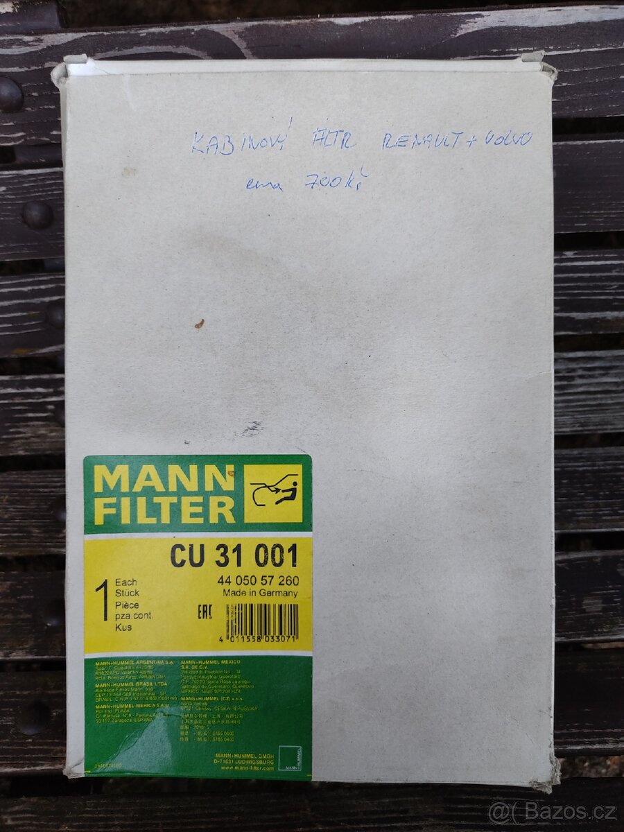 Prodej krytky na šrouby kol + kabinový filtr na Volvo - 3