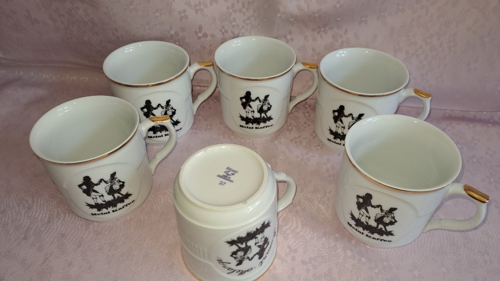 Retro hrnky Mozart Epiag Made in Czechoslovakia 6 ks - 3