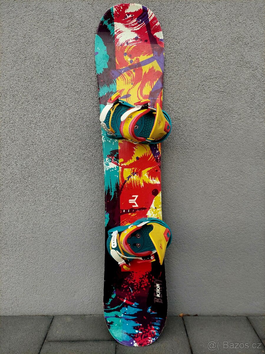 Snowboard BEANY ACTION včetně vázání, 133 cm + boty - 3