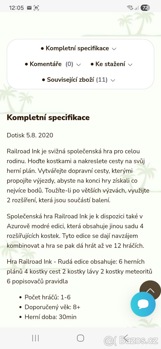 Hra Albi Railroad ink Ruda edice - 3