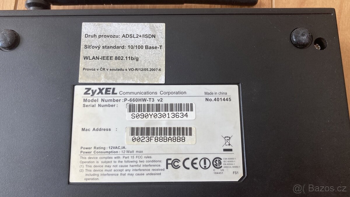 ADSL Router Zyxel P-660HW-T3 v2 - 3
