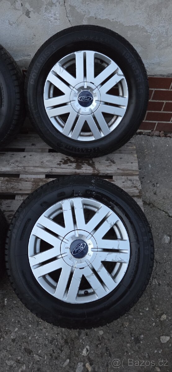 Alu kola R15, 4x108, Ford, zimní pneu 195/65 - 3