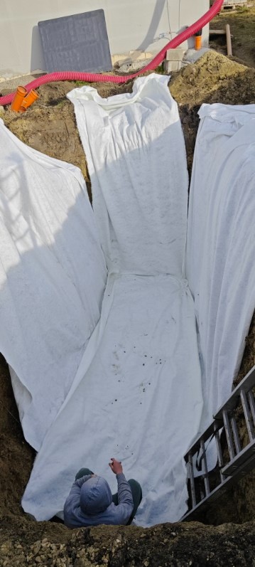 Retenční nádrž, vsakovací jímka z palet, 5 / 10 / 20 kubíků - 3