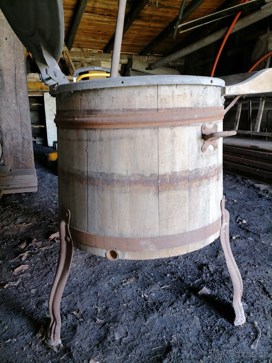 historická dřevěná pračka Ideál - 3