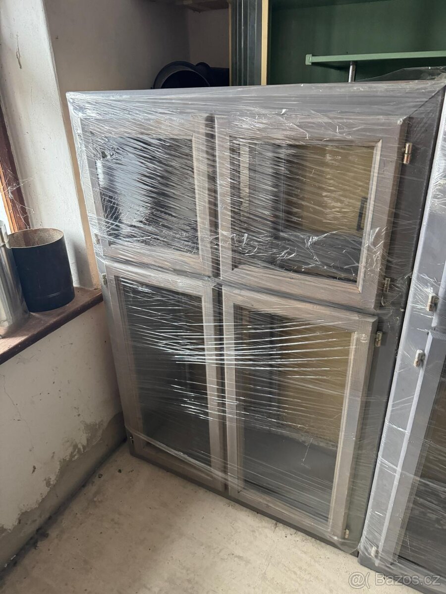 Nová dřevěná špaletová okna (smrk) – 3 ks - 3