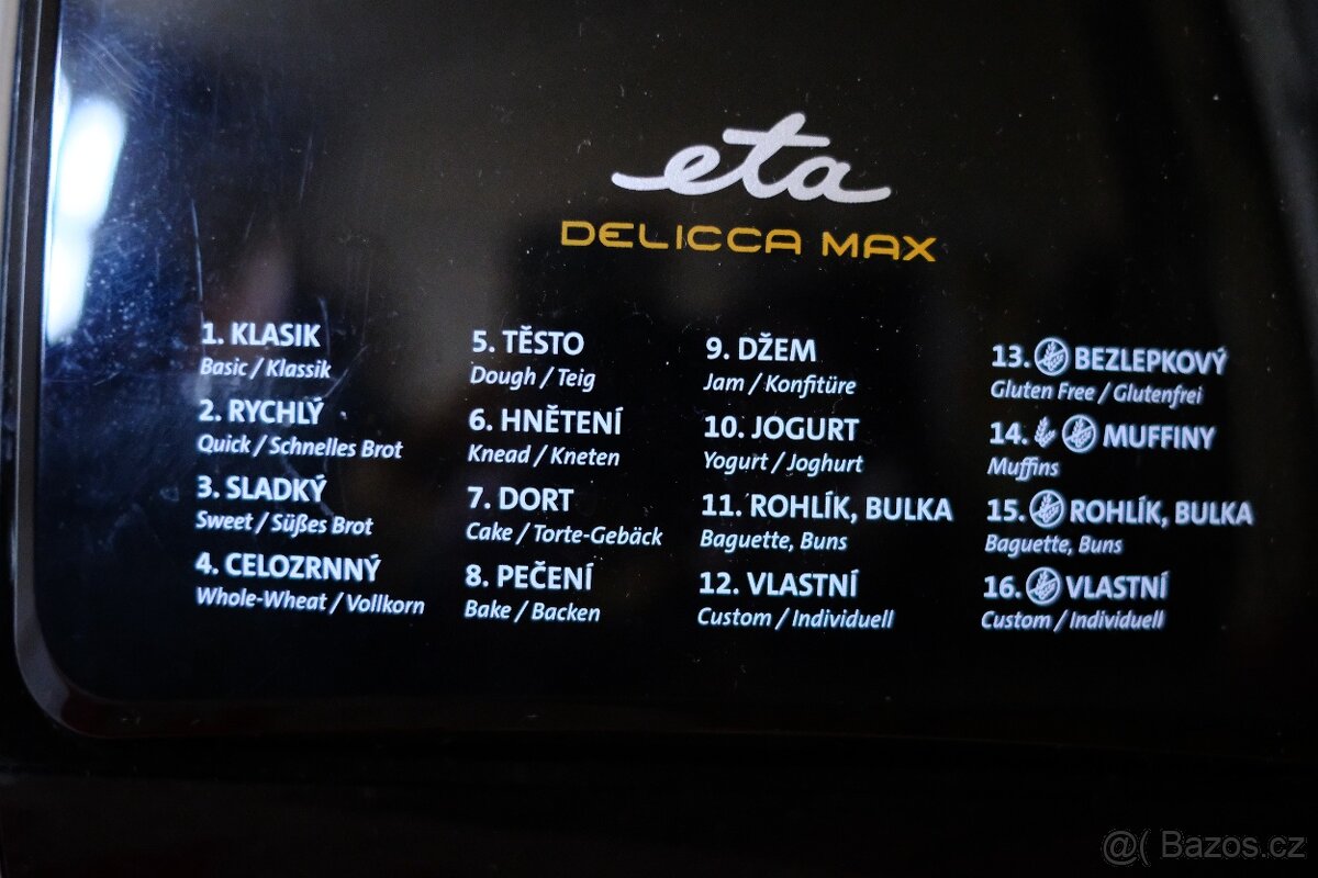 Domácí pekárna ETA Delicca II Max - 3