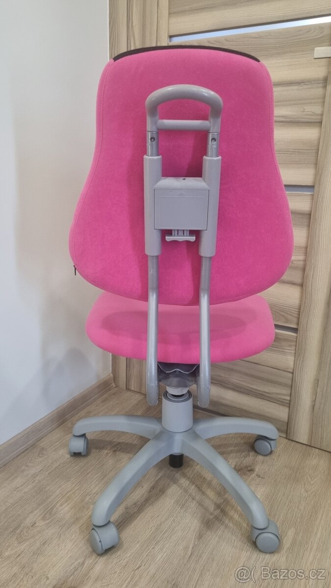 OTOČNÁ ŽIDLE PRO MLÁDEŽ, černá, pink - 3