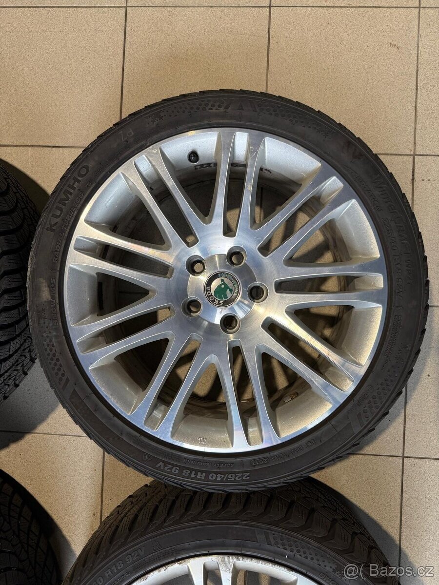 Alu kola LUXON R18 5x112 ET46 + zimní pneu 225/40 R18 - 3