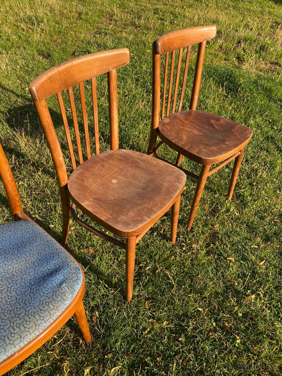 židle staré židle dřevěné židle ton retro nábytek židle - 3