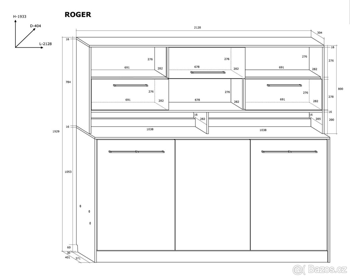 Sklápěcí postel Roger s nástavcem. TOP STAV. - 3