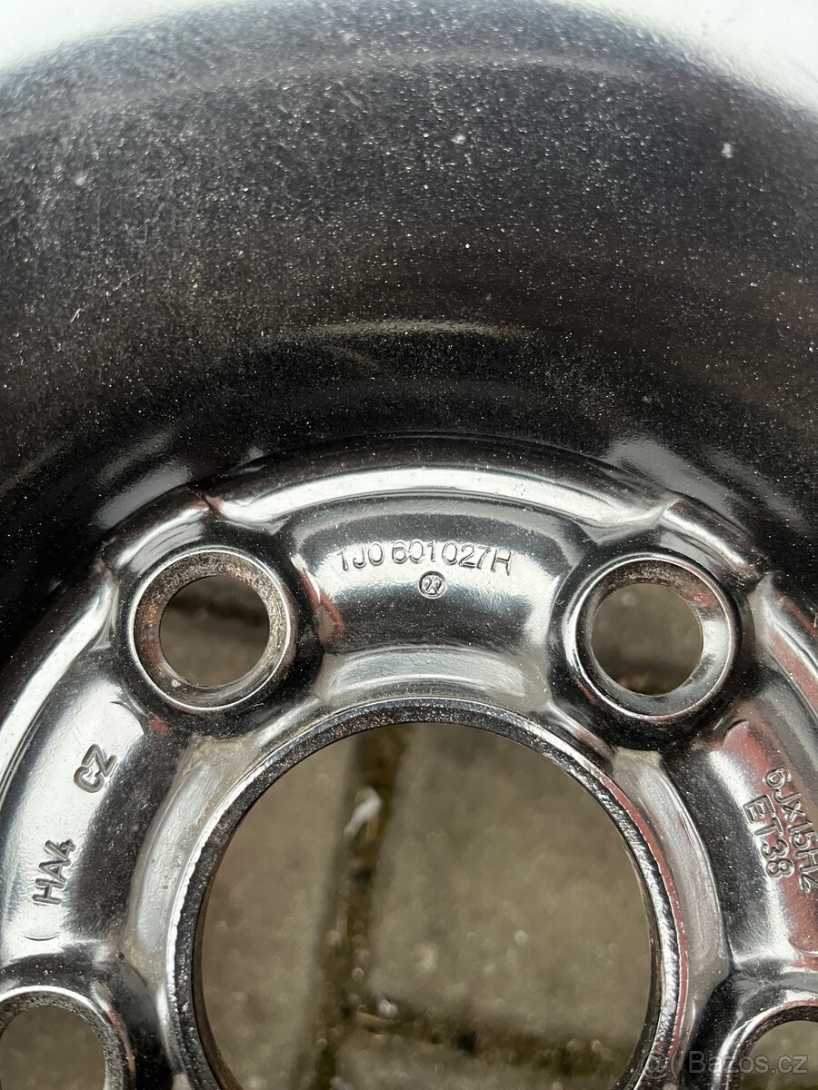 Plechové disky VW 6Jx15 5x100 ET 38 - 3