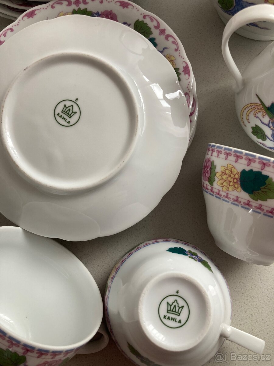 Retro porcelánová sada, čajová sada zn. Kahla - 3