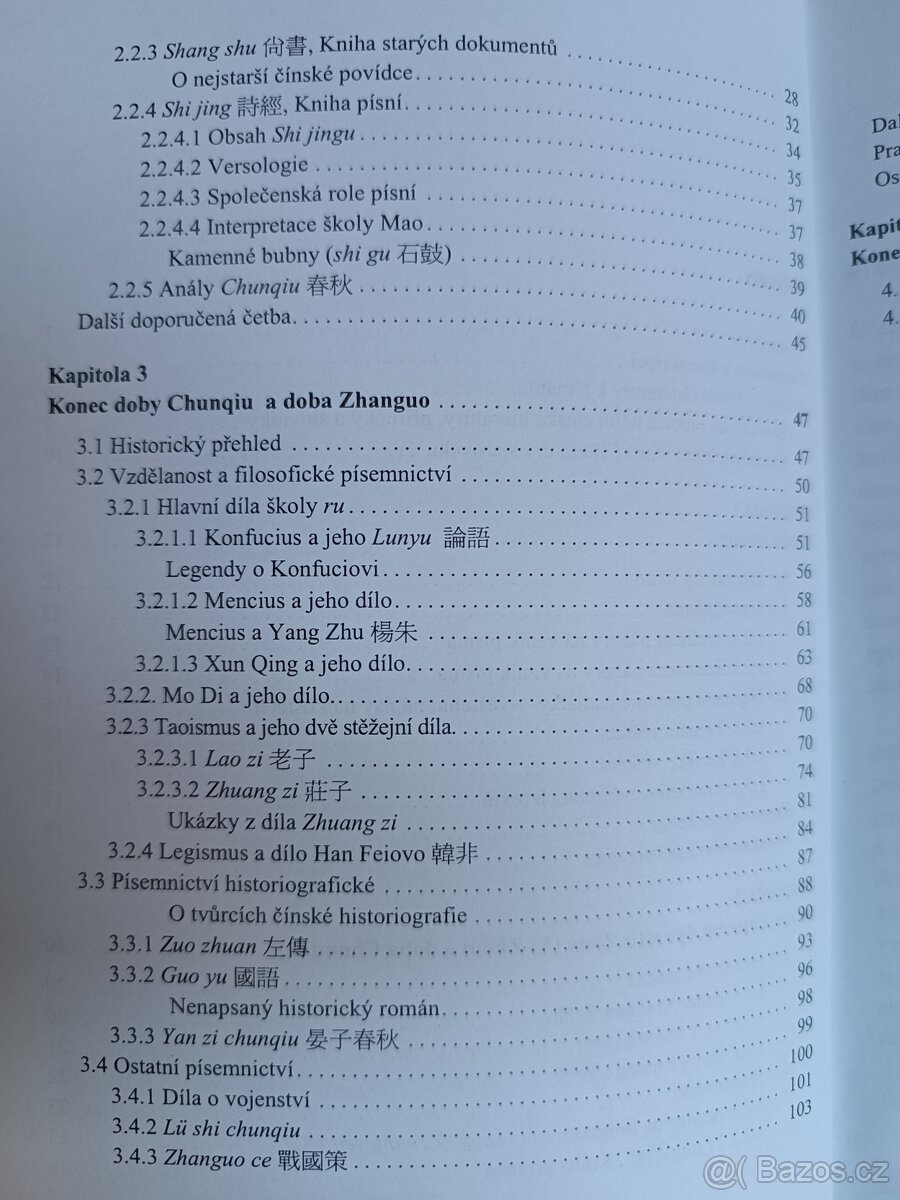 Úvod do dějin čínského písemnictví a krásné literatury, Olgá - 3