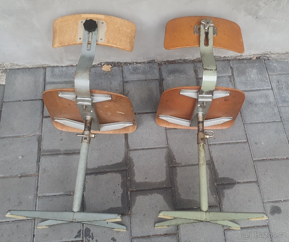 Industriální židle 4ks - 3