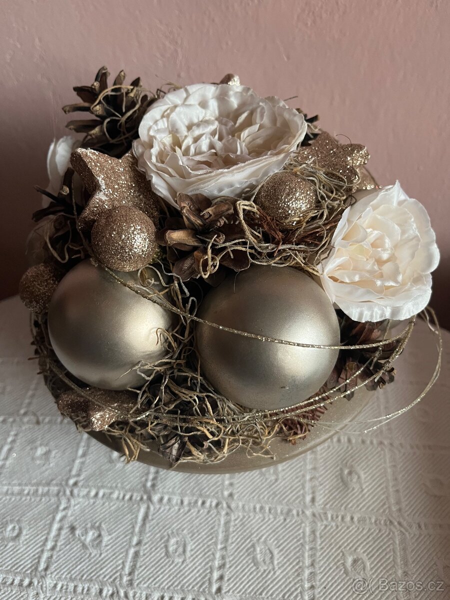 Vánoční vazba na sváteční stůl - 3