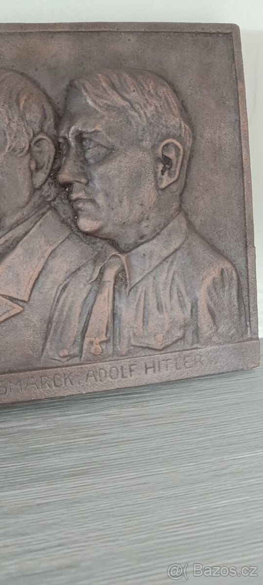 Velká plaketa Adolf Hitler Bismark Fridrich lll. - 3