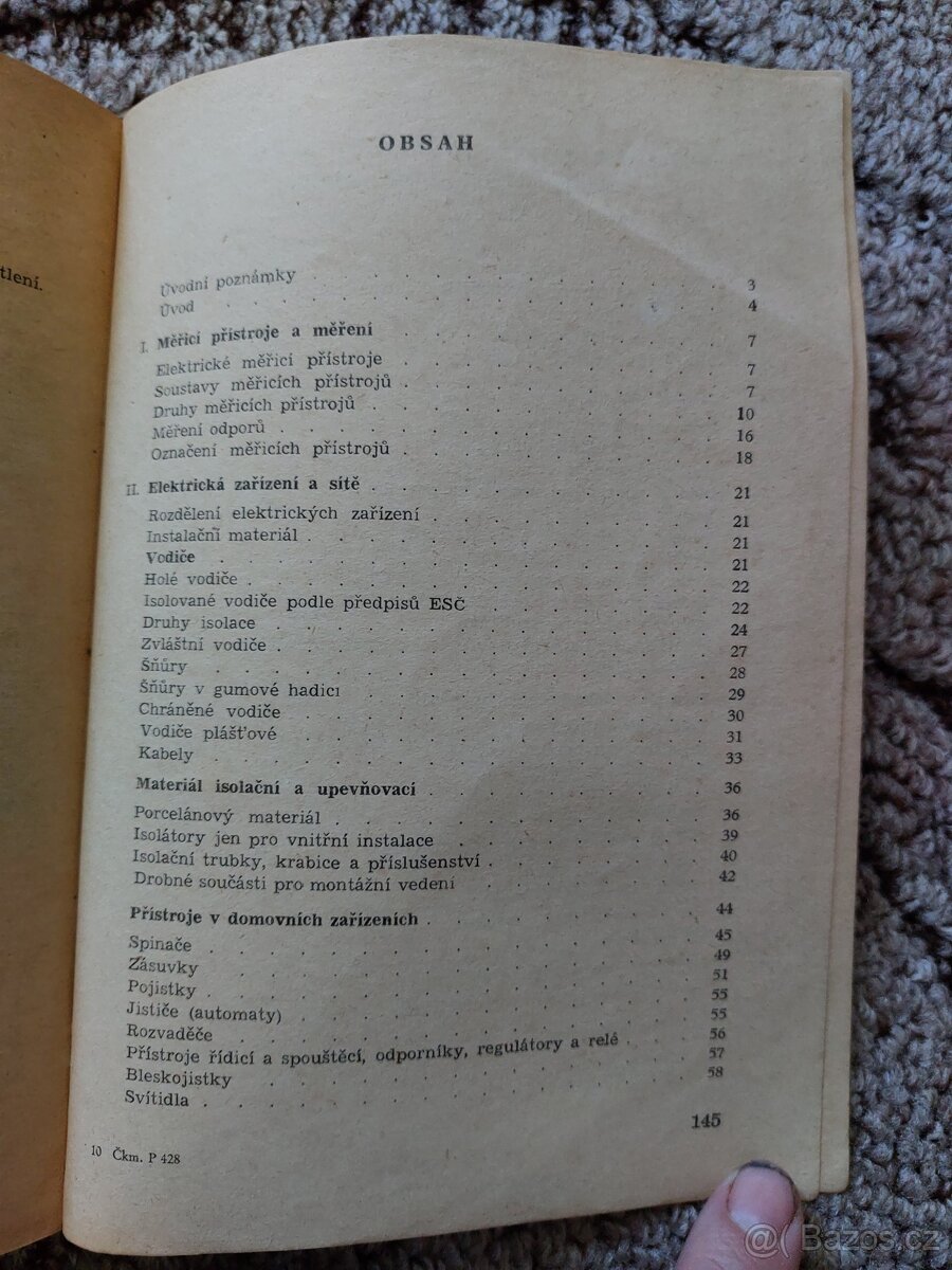 Elektrotechnika pro II. ročník, r.1954 - 3