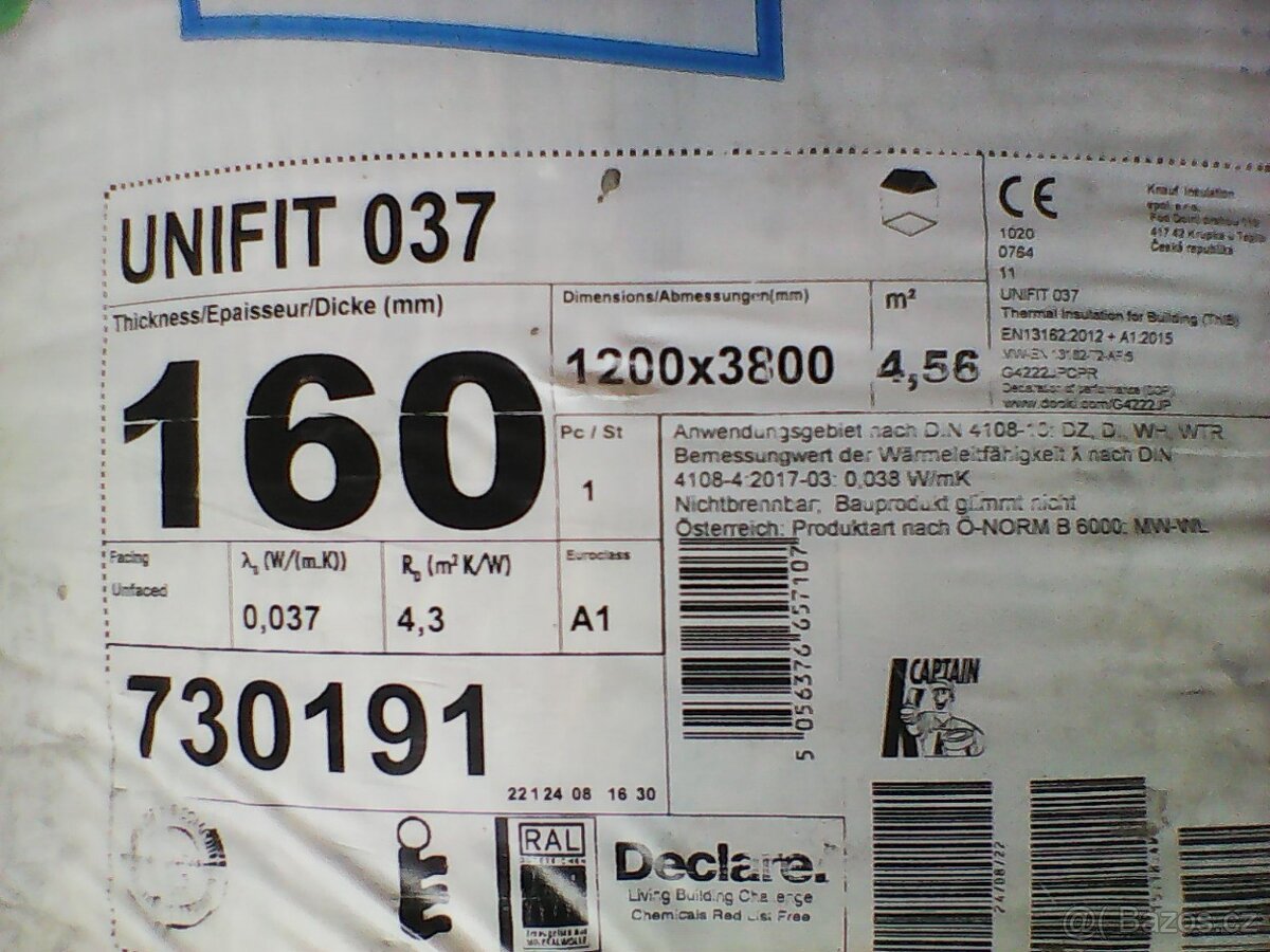 Minerální izolace, zateplovací vata, - 3