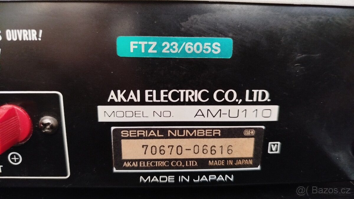 zesilovač Akai AM-U110 - 3