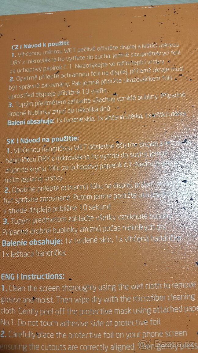 Prodám nové tvrzené ochranné sklo na mobil Samsung J3 - 3