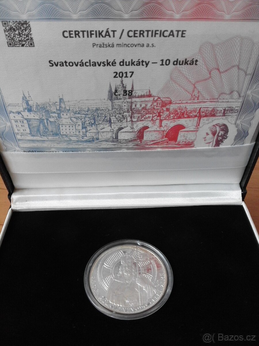 Svatováclavský, číslovaný 10 dukát, 1oz. - 3