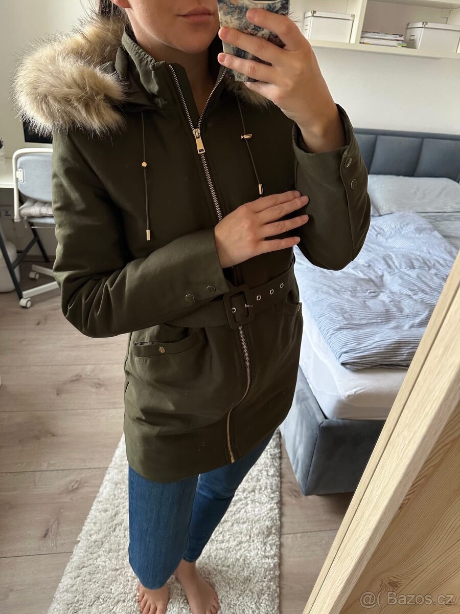 MANGO ZIMNÍ BUNDA / KHAKI PARKA - 3