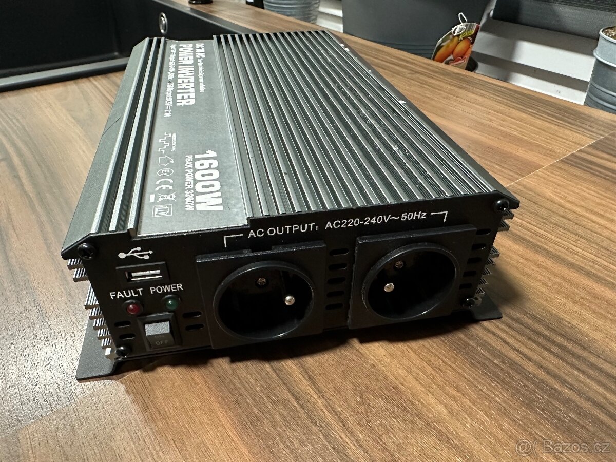 Měnič napětí 12/230V 1600W - 3